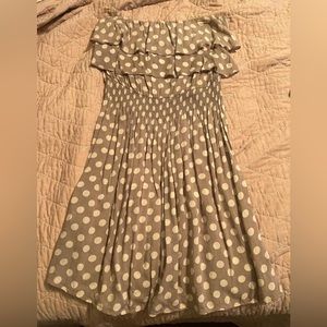 Strapless Polkadot Dress